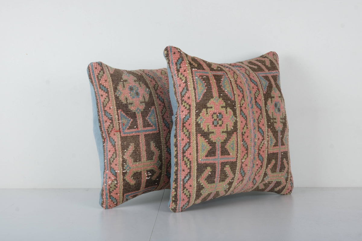 Halı Kırlent Kılıfı 2'li Set 45 x 45 cm