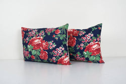 Özbek Baskılı Kırlent Kılıfı 2'li Set 35 x 60 cm