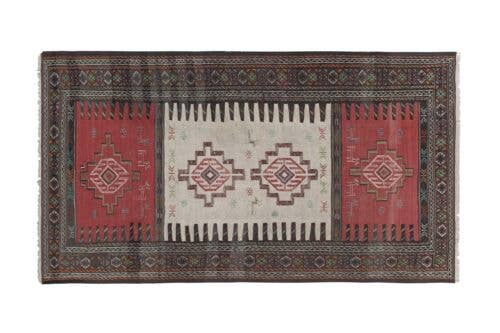 Vintage Sumak Kilim 107 x 185 cm
