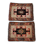 Vintage Uşak Yastık Halı 2'li Set 56 x 79 cm