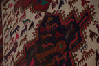 Vintage Sumak Kilim 108 x 143 cm
