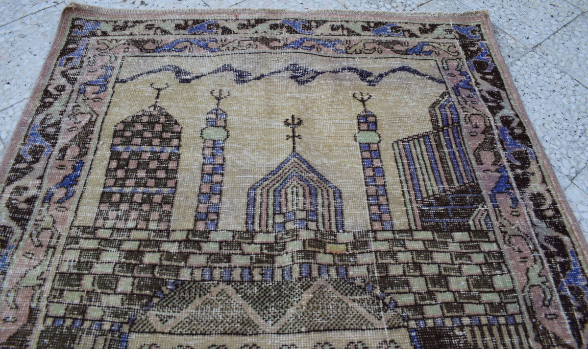 Vintage Türk Halı 107 x 150 cm