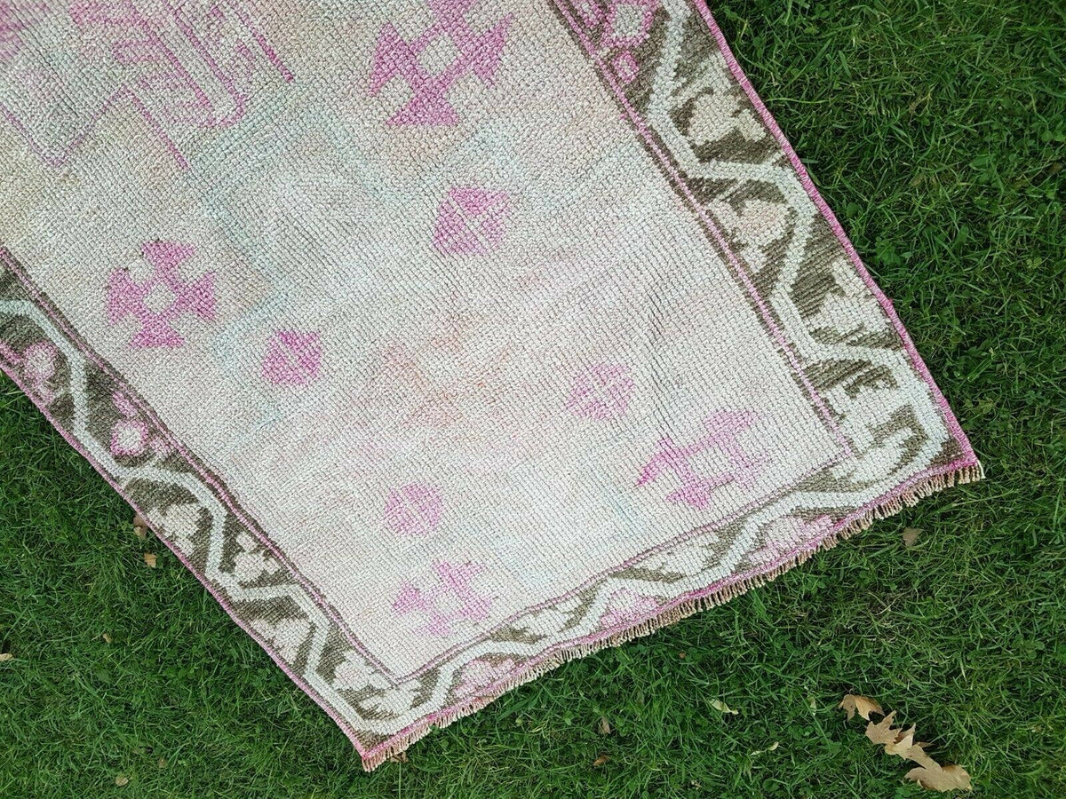 Vintage Herki Halı Yolluk 92 x 380 cm