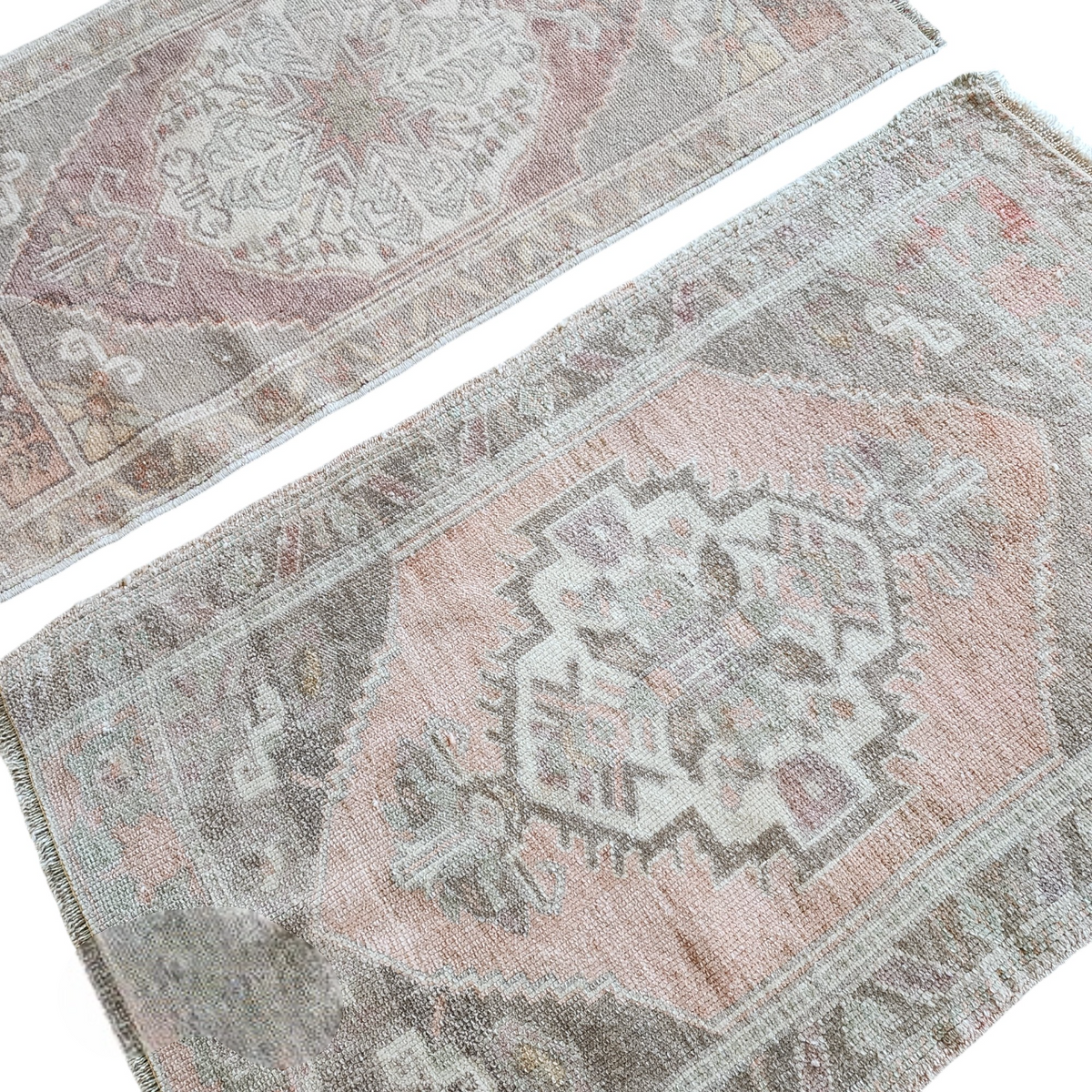 Vintage Türk Yastık Halı 2'li Set 54 x 97 cm