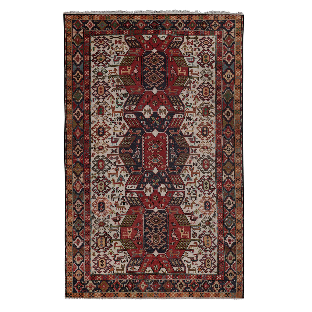 Vintage Sumak Kilim 123 x 193 cm