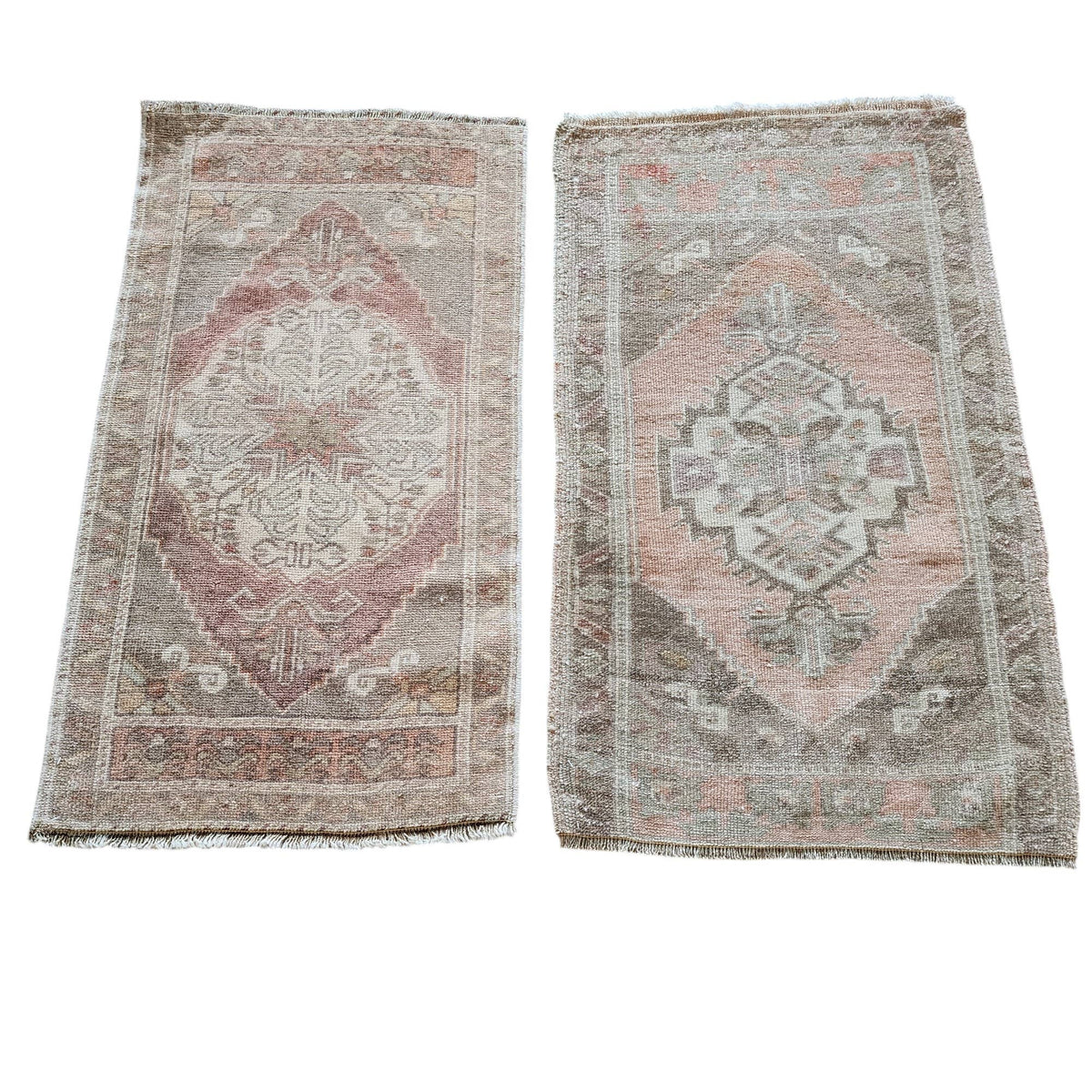 Vintage Türk Yastık Halı 2'li Set 54 x 97 cm