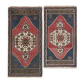 Vintage Türk Yastık Halı 2'li Set 57 x 97 cm