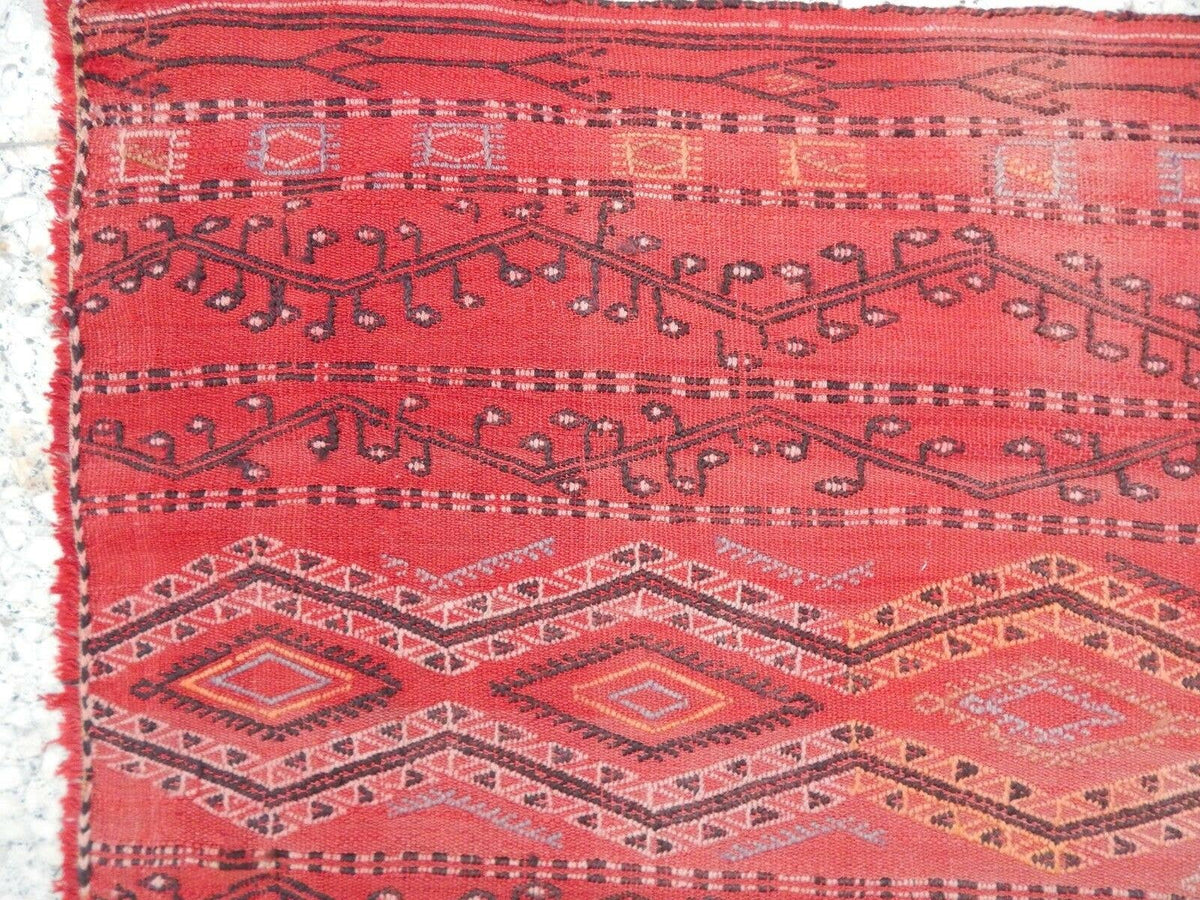 Vintage Konya Kilim Yolluk 116 x 353 cm