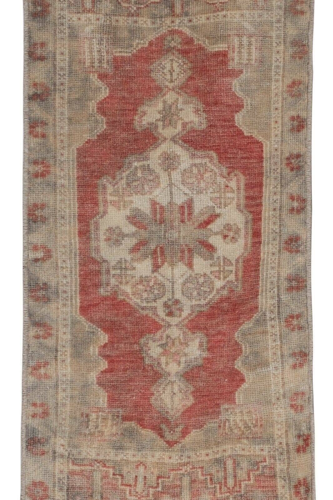 Vintage Türk Yastık Halı 2'li Set 43 x 89 cm