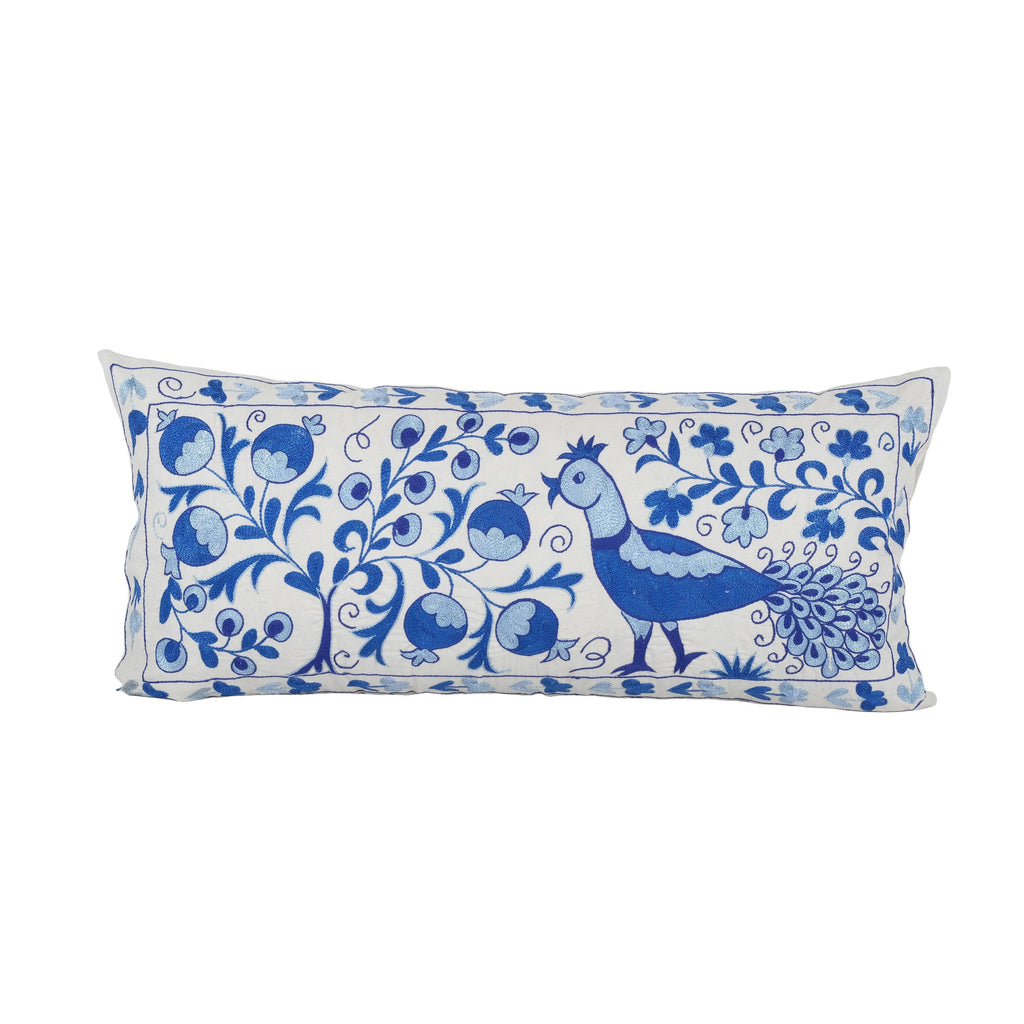 Balık Desenli Suzani Kırlent Kılıfı 45 x 95 cm