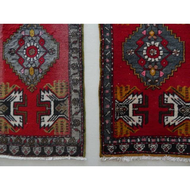 Vintage Türk Yastık Halı 2'li Set 53 x 104 cm