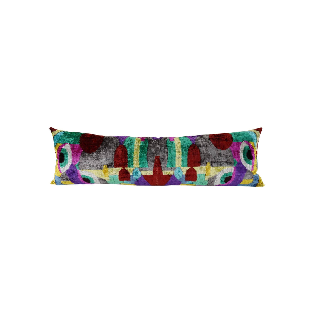 İpek Ikat Kadife Kırlent Kılıfı 40 x 125 cm