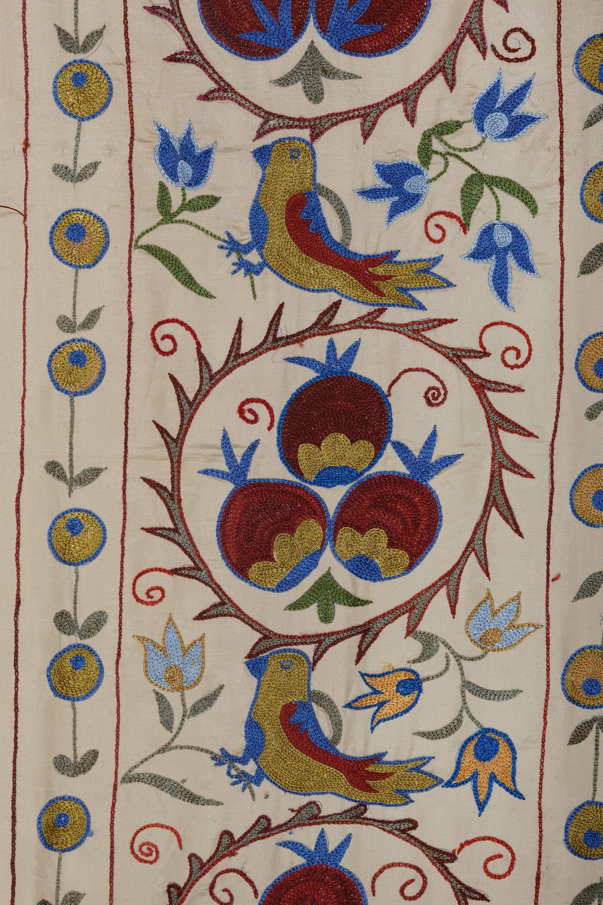 Kuş Desenli Suzani Yolluk 54 x 187 cm