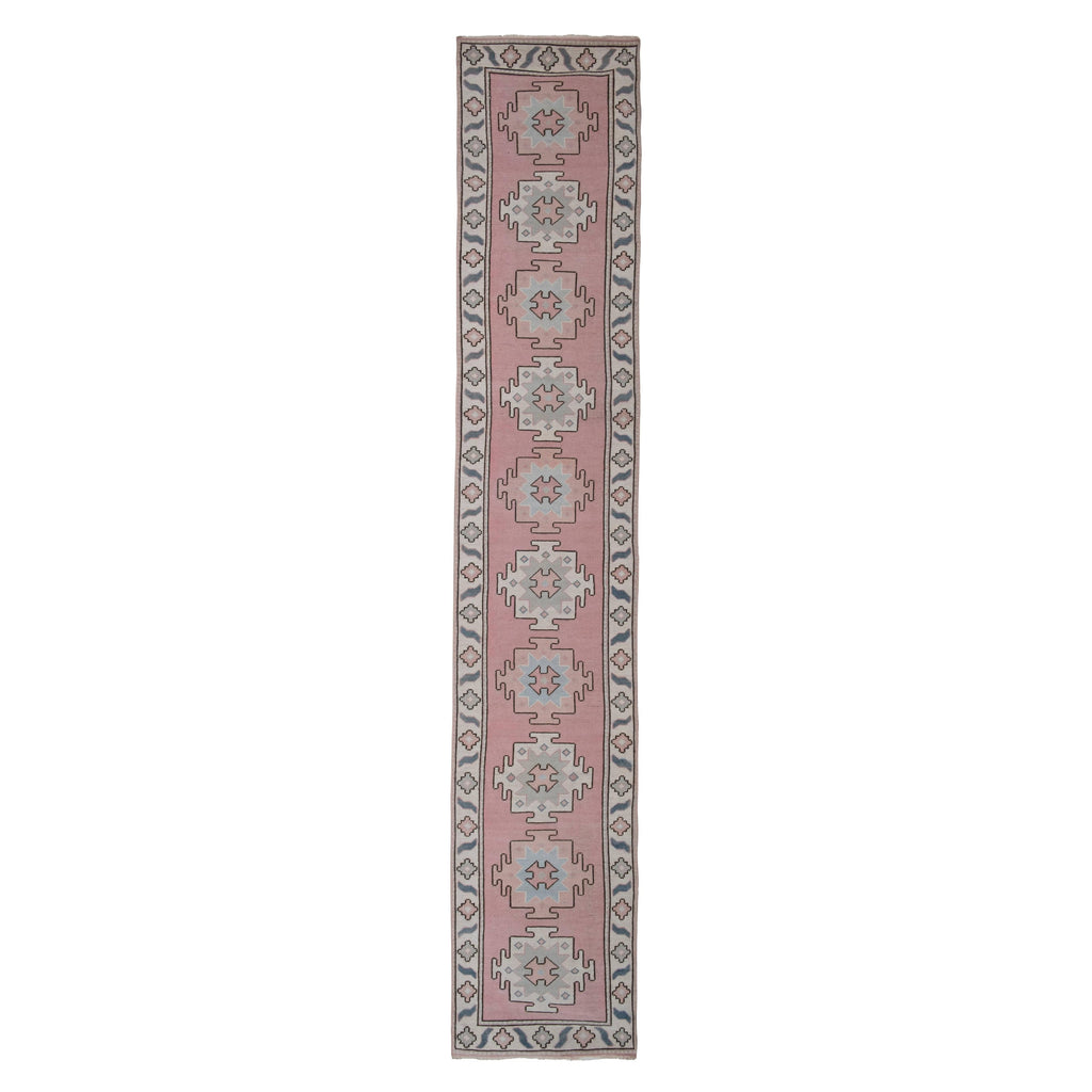 Vintage Türk Halı Yolluk 75 x 397 cm