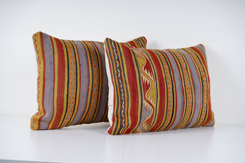Kilim Kırlent Kılıfı 2'li Set 40 x 60 cm