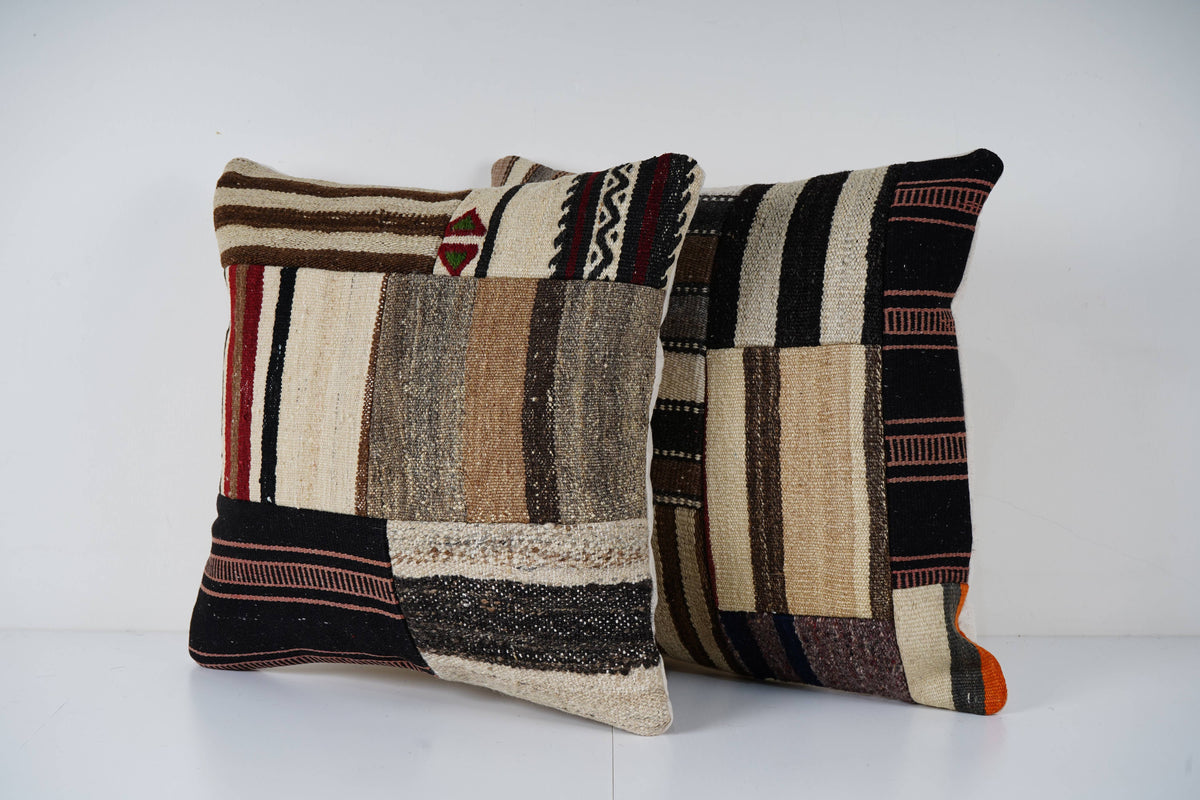 Kilim Kırlent Kılıfı 2'li Set 48 x 48 cm
