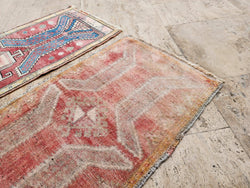 Vintage Türk Yastık Halı 2'li Set 54 x 82 cm