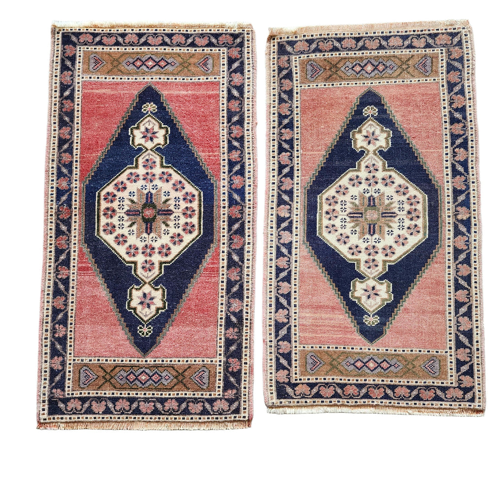 Vintage Uşak Yastık Halı 2'li Set 57 x 100 cm
