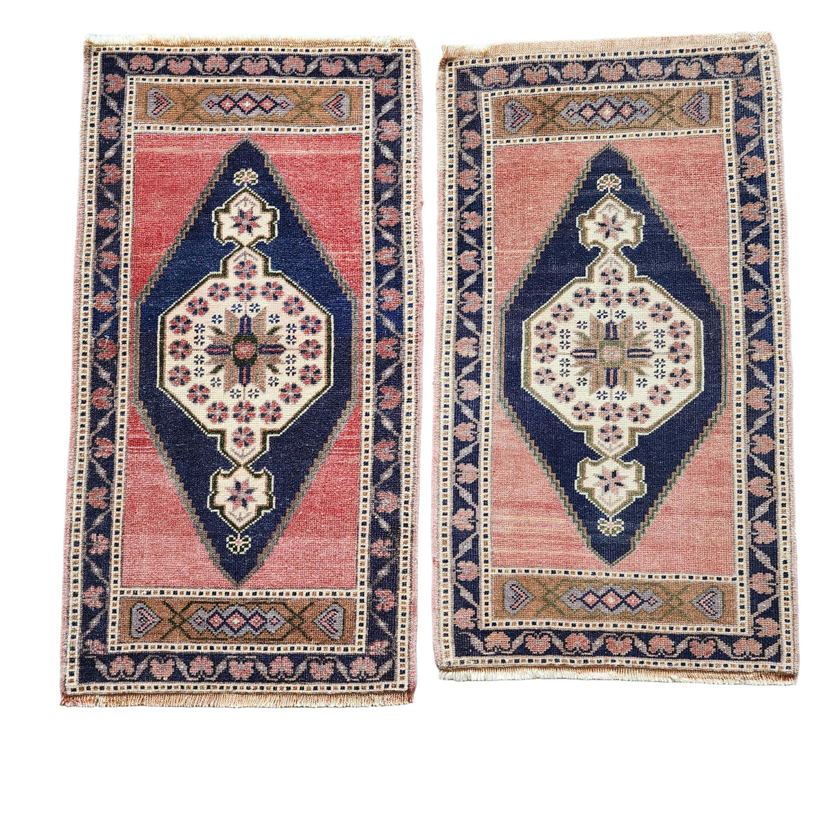 Vintage Uşak Yastık Halı 2'li Set 57 x 100 cm