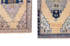 Vintage Türk Yastık Halı 2'li Set 50 x 100 cm