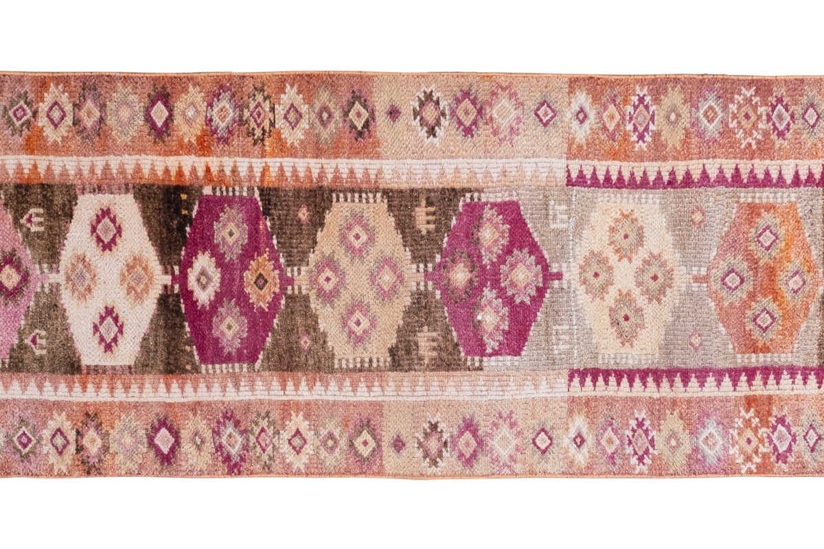 Vintage Kürt Halı Yolluk 81 x 316 cm