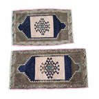 Vintage Uşak Yastık Halı 2'li Set 54 x 82 cm