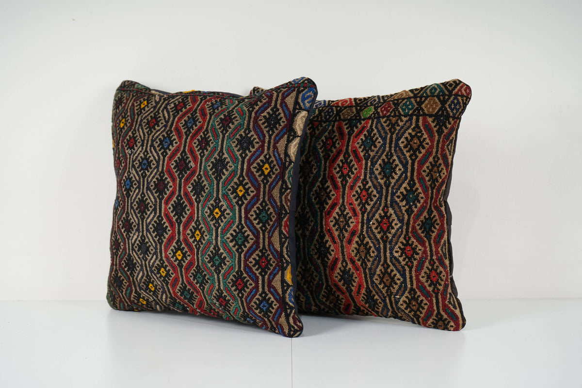 Kilim Kırlent Kılıfı 2'li Set 40 x 40 cm