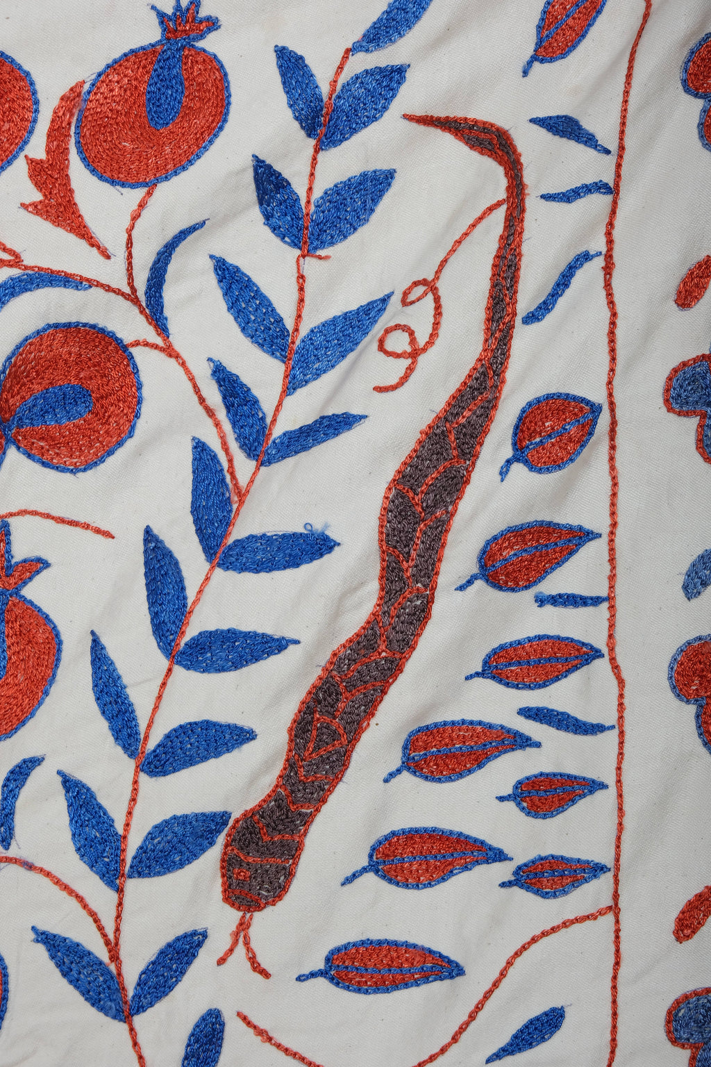 Kuş Desenli Suzani Duvar Örtüsü 109 x 186 cm