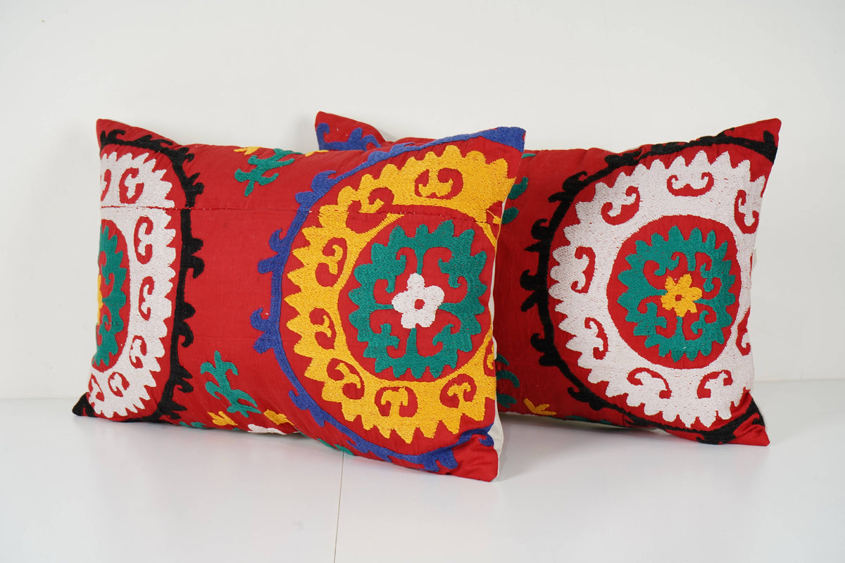 Suzani Kırlent Kılıfı 2'li Set 40 x 60 cm