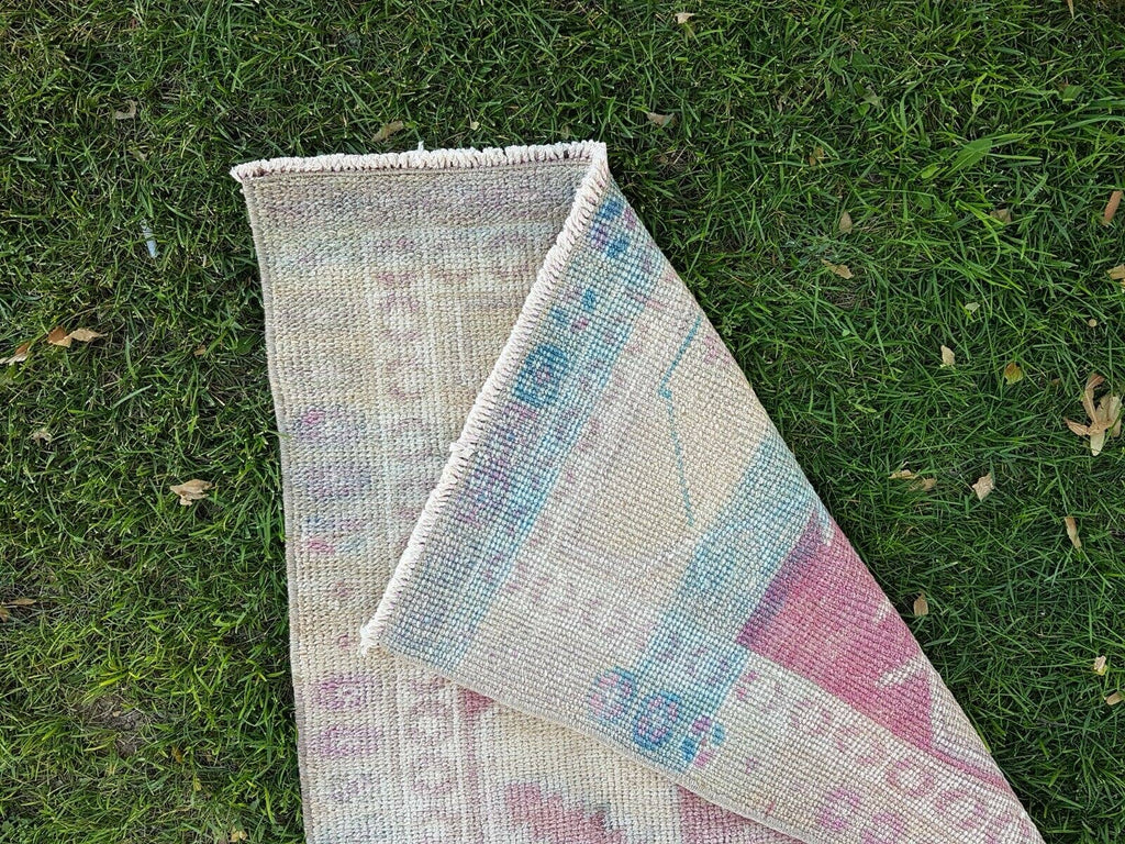 Vintage Herki Halı Yolluk 87 x 370 cm