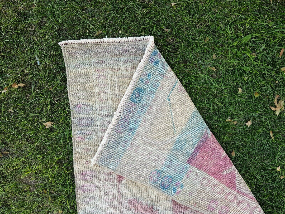 Vintage Herki Halı Yolluk 87 x 370 cm