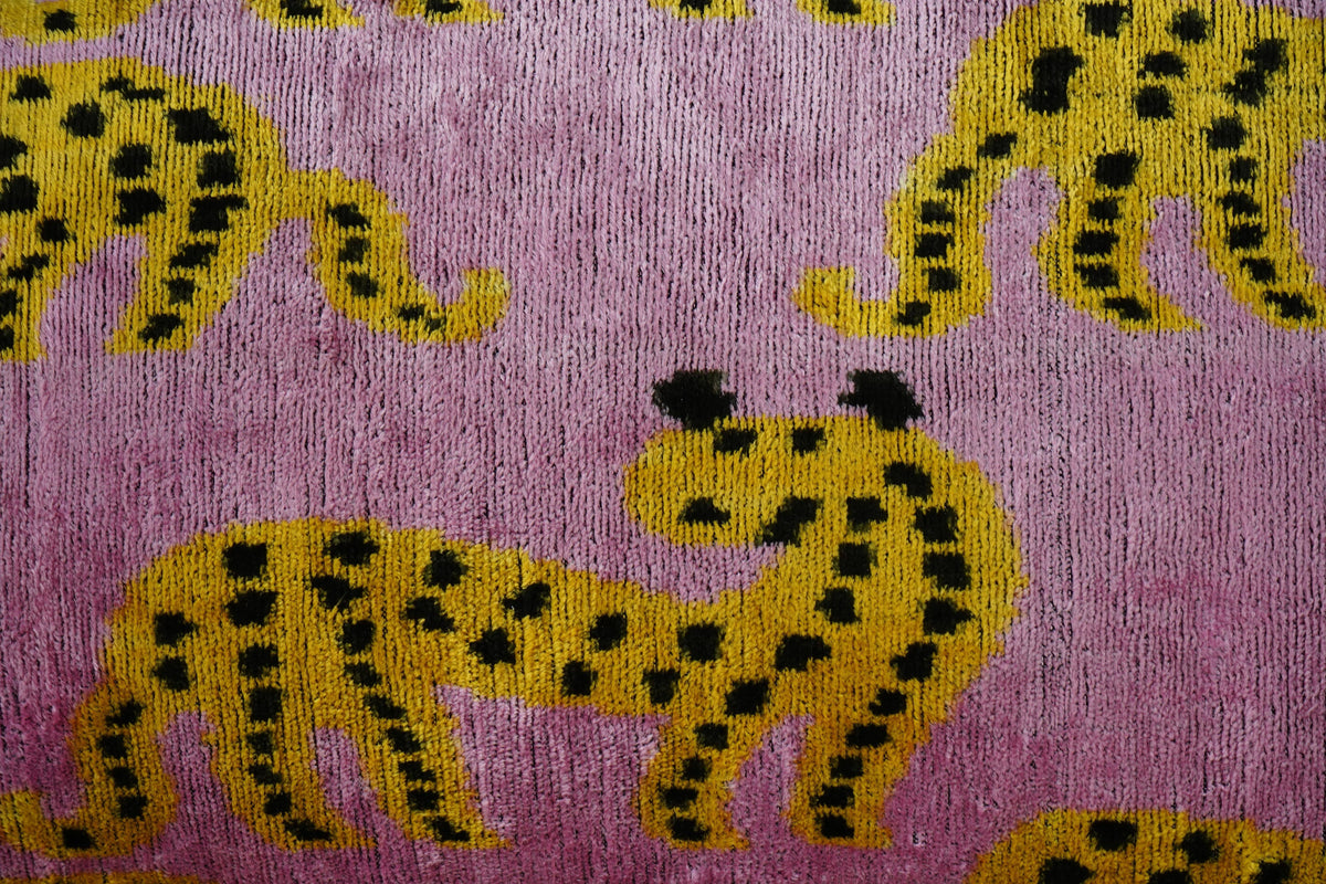 İpek Ikat Kadife Kırlent Kılıfı 3'li Set 40 x 60 cm