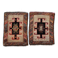 Vintage Uşak Yastık Halı 2'li Set 56 x 79 cm