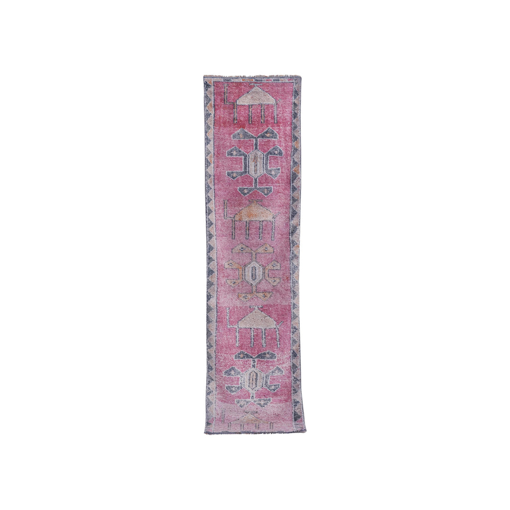 Vintage Herki Halı Yolluk 89 x 325 cm