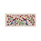 Kuş Desenli Suzani Yolluk 44 x 96 cm