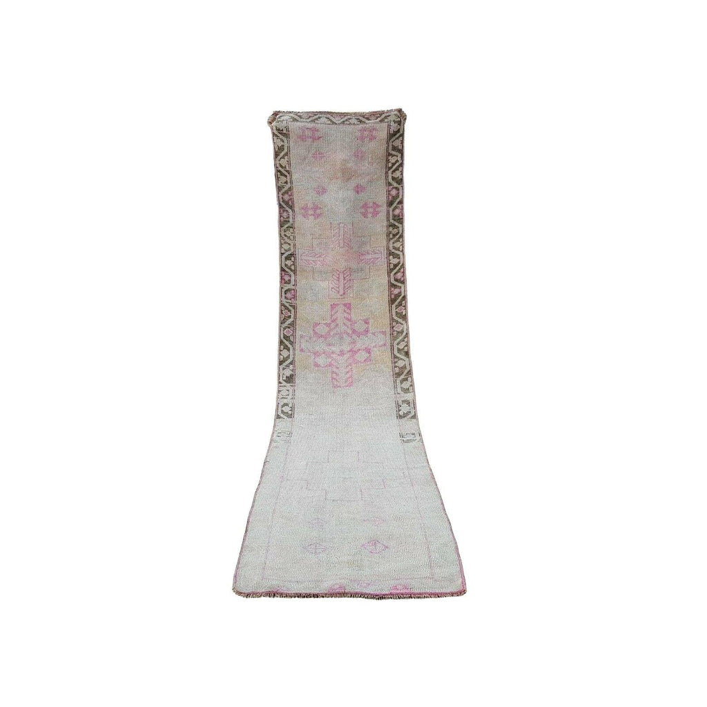 Vintage Herki Halı Yolluk 92 x 380 cm