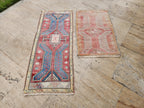 Vintage Türk Yastık Halı 2'li Set 54 x 82 cm