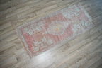 Vintage Uşak Halı 42 x 97 cm