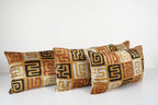 İpek Ikat Kadife Kırlent Kılıfı 2'li Set 36 x 130 cm