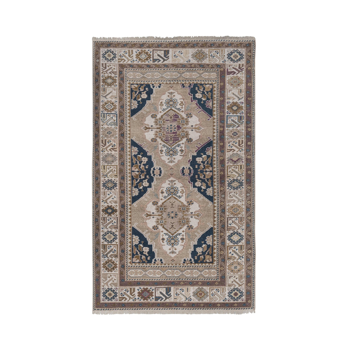 Vintage Uşak Halı 91 x 156 cm