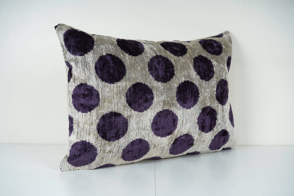 İpek Ikat Kadife Kırlent Kılıfı 40 x 60 cm