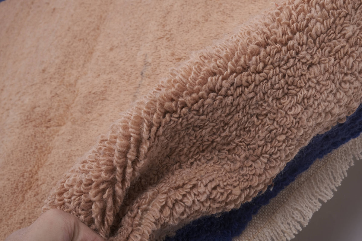 Vintage Türk Damalı Tulu Halı 133 x 181 cm