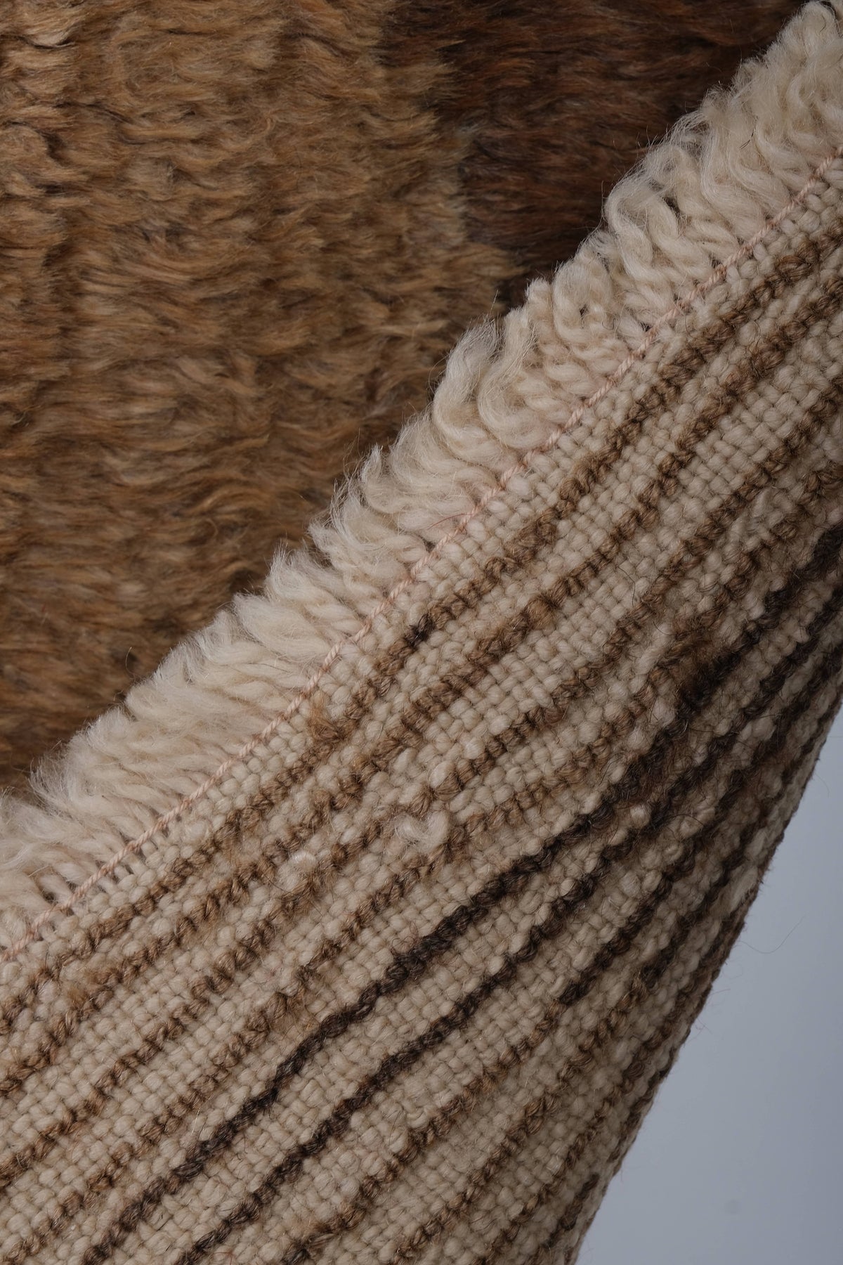 Vintage Türk Damalı Tulu Halı 72 x 142 cm