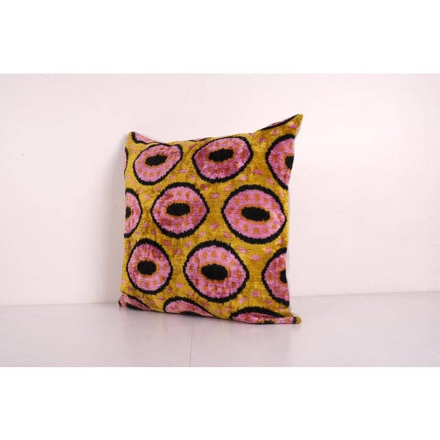 İpek Ikat Kadife Kırlent Kılıfı 60 x 60 cm