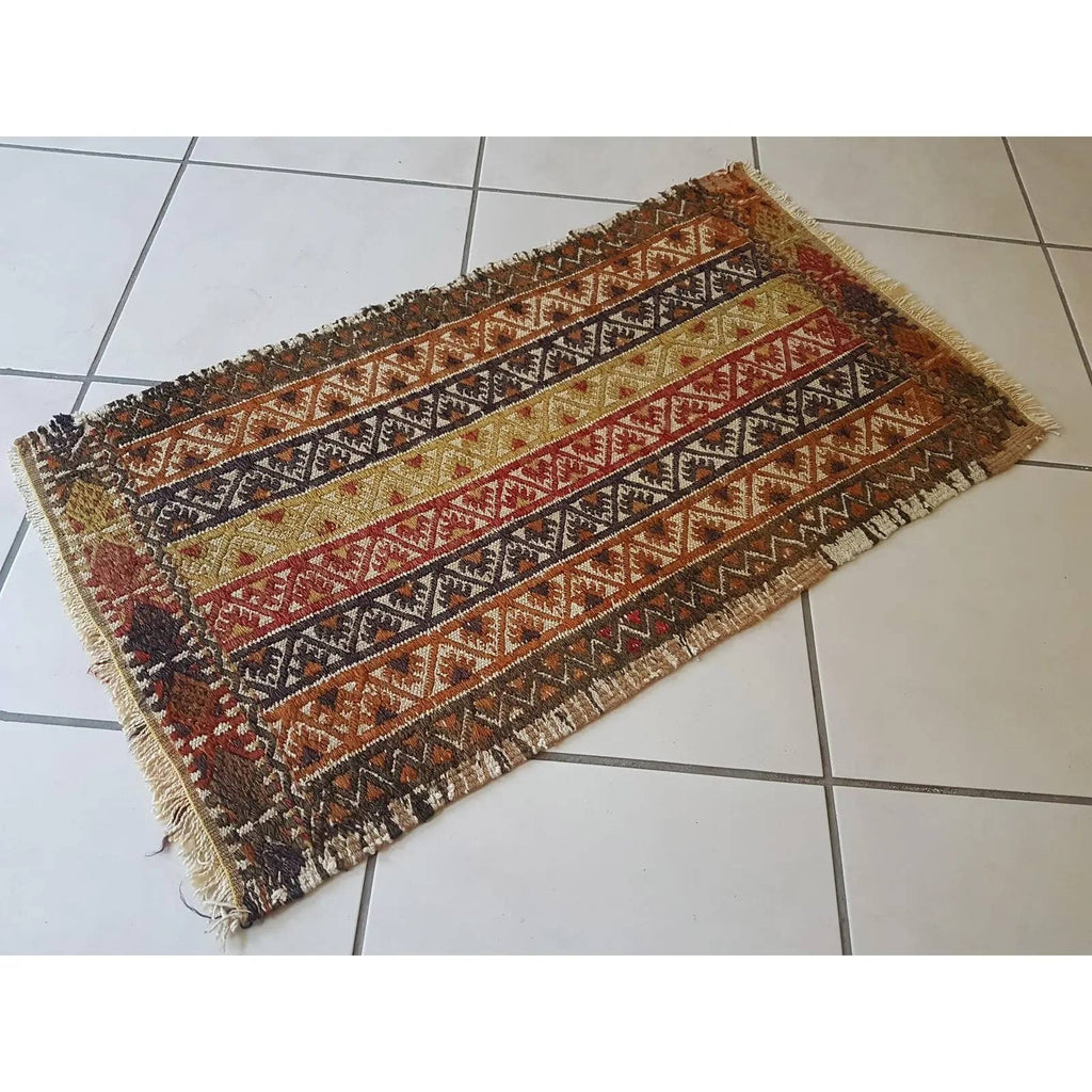 Vintage Uşak Yastık Halı 49 x 85 cm