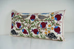 Kuş Desenli Suzani Kırlent Kılıfı 42 x 85 cm