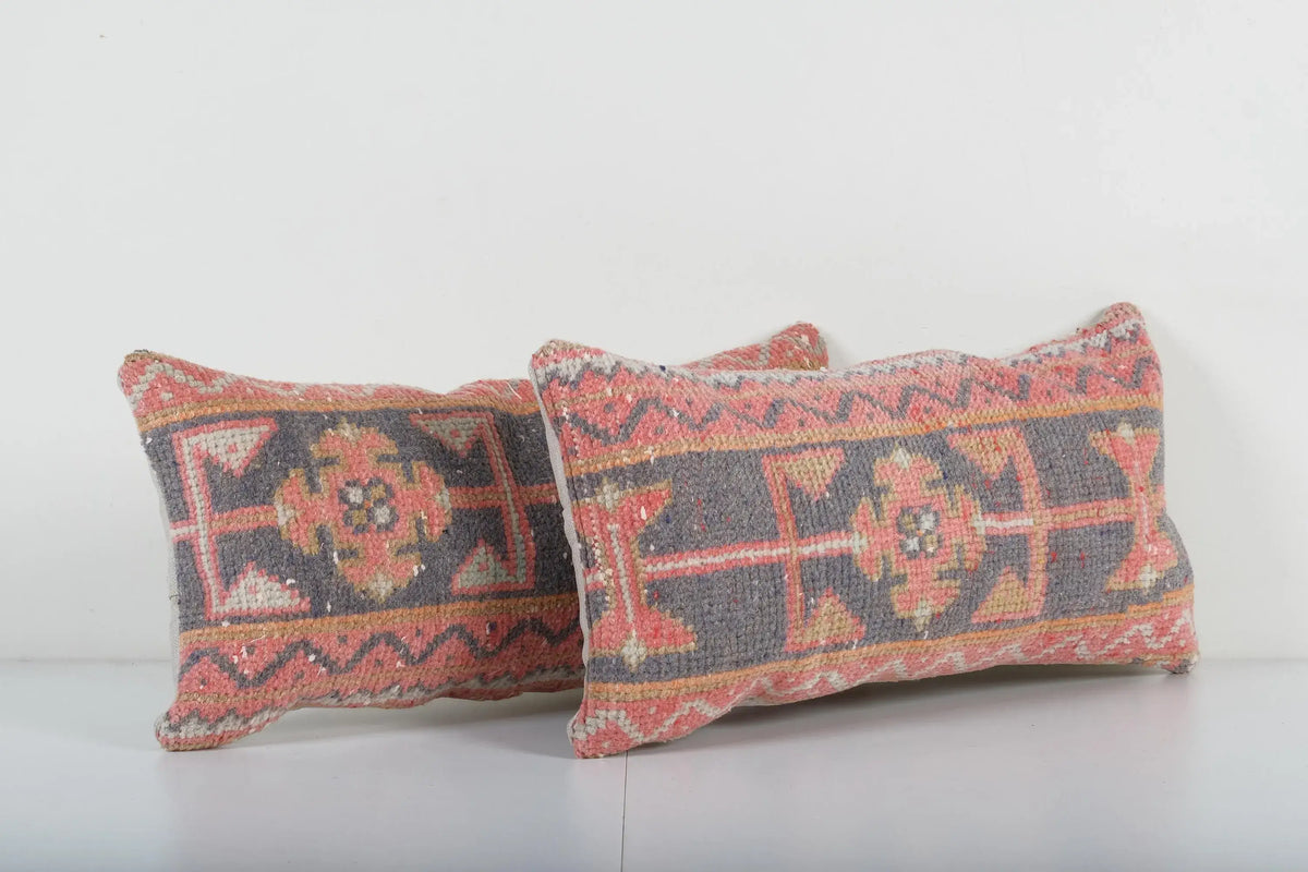 Halı Kırlent Kılıfı 2'li Set 28 x 57 cm