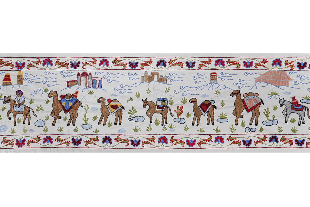 El İşlemesi Suzani Yolluk 51 x 190 cm