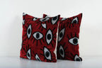 İpek Ikat Kadife Kırlent Kılıfı 2'li Set 50 x 50 cm