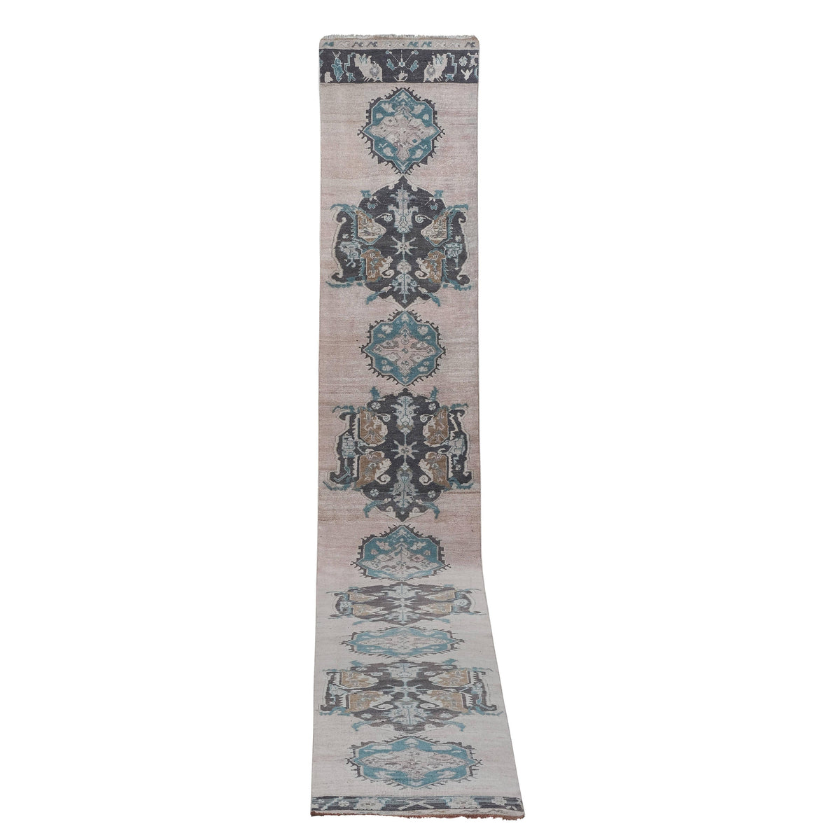 Vintage Türk Halı Yolluk 93 x 614 cm